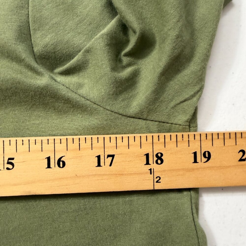 ATM Anthony Thomas Melillo Olive Green Long Sleeve Scoop Neck Tee Women's L NWOT - Picture 10 of 12